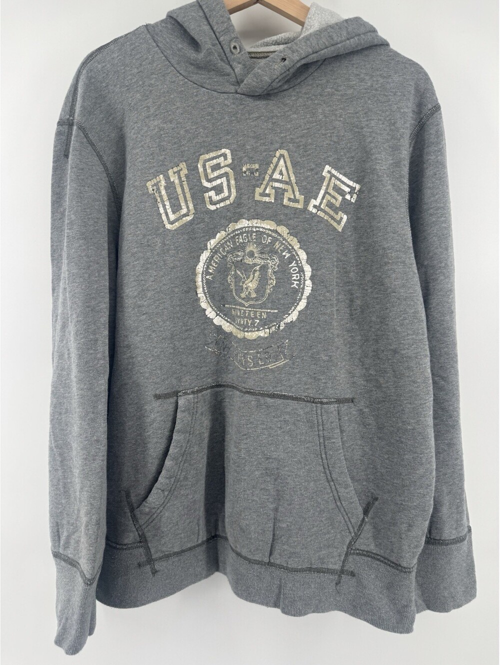 Vintage Y2K American Eagle Men’s Hoodie Size XL